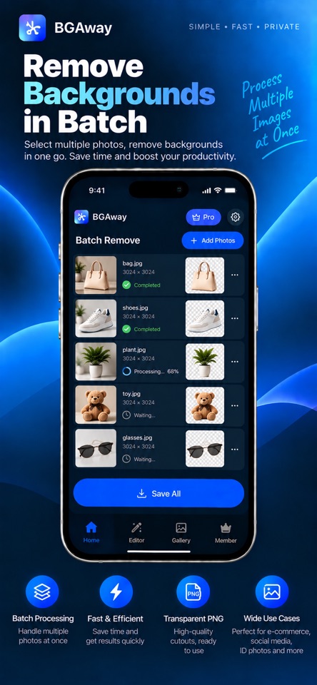 BGAway Batch removal