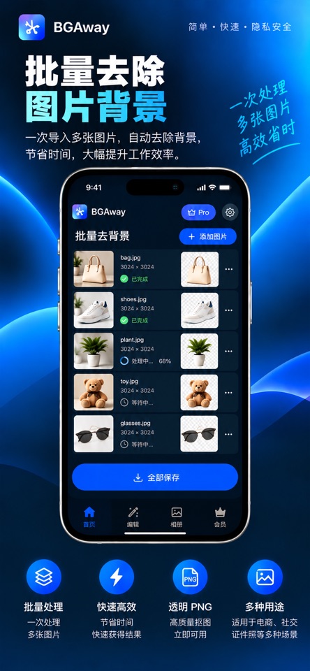 BGAway 批量去背景